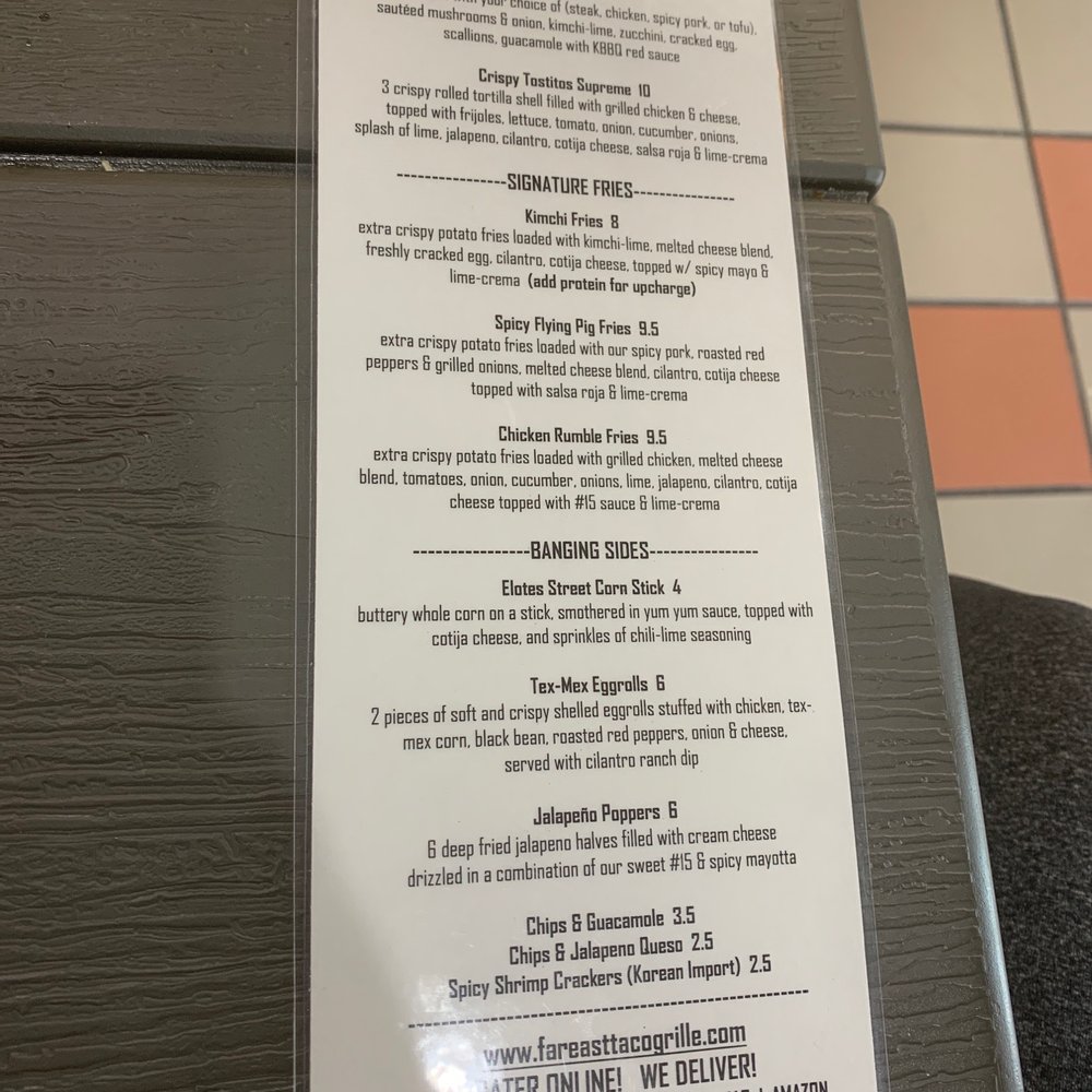 Far East Taco Grille - Tacos Near Me - Washington, DC, District of Columbia Far East Taco Grille - Tacos Near Me - Washington, DC, District of Columbia