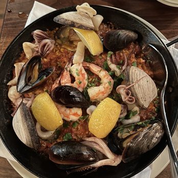 Barcelona - New Haven - Paella de mariscos (half) - Wine Bars Near Me - New Haven, Connecticut