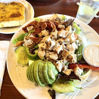 GoodFella's Cafe - Chicken Cobb salad with garlic toast - Breakfast & Brunch Near Me - Corona, California GoodFella's Cafe - Chicken Cobb salad with garlic toast - Breakfast & Brunch Near Me - Corona, California