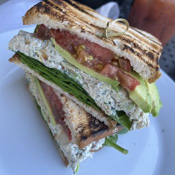 Heirloom Craft Kitchen - Chicken salad sandwich on gluten free bread - New American Near Me - Indio, California Heirloom Craft Kitchen - Chicken salad sandwich on gluten free bread - New American Near Me - Indio, California