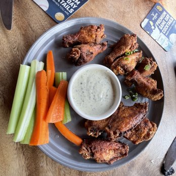Monarch Ocean Pub - Wood-fired smoked wings with ranch - Gastropubs Near Me - Del Mar, California