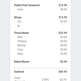 Pig N Pig - Credit card up charge was a surprise. This is a lot of money for really mediocre food. - Barbeque Near Me - Fullerton, California Pig N Pig - Credit card up charge was a surprise. This is a lot of money for really mediocre food. - Barbeque Near Me - Fullerton, California