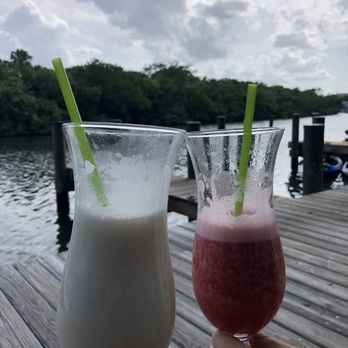 Guanabanas - Pina colada and strawberry margarita - Seafood Near Me - Jupiter, Florida Guanabanas - Pina colada and strawberry margarita - Seafood Near Me - Jupiter, Florida