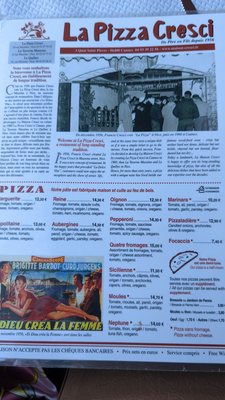 Menu photo 2 La Pizza Cresci Cannes, 06 Menu photo 2 La Pizza Cresci Cannes, 06