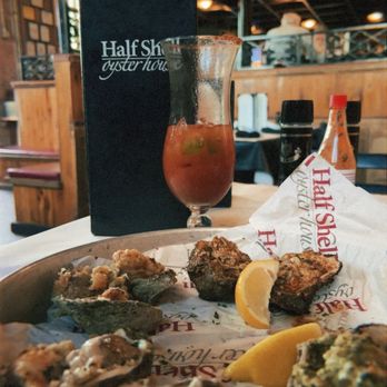 Half Shell Oyster House - Oyster Sampler - Seafood Near Me - Gulfport, Mississippi Half Shell Oyster House - Oyster Sampler - Seafood Near Me - Gulfport, Mississippi