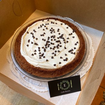 Caffe Destino - Chocolate Fudge Pie from the takeout door window. - Coffee & Tea Near Me - Portland, Oregon