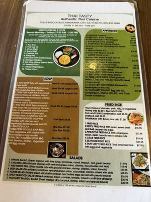Menu photo 2 Thai Tasty Panorama City, CA