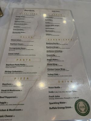 Menu photo 4 Bayshore Lounge Newport Beach, CA