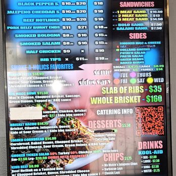 Smoke-A-Holics BBQ - Menu - Barbeque Near Me - Fort Worth, Texas Smoke-A-Holics BBQ - Menu - Barbeque Near Me - Fort Worth, Texas