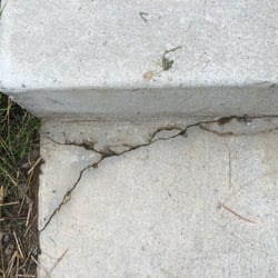 Ramlan Masonry - bottom of each step cracked