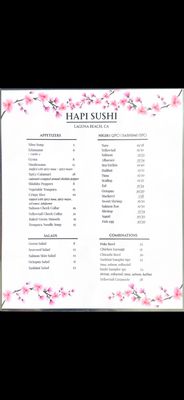 Menu photo 3 Hapi Sushi Laguna Beach, CA