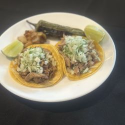 Steak & Carnitas Tacos.