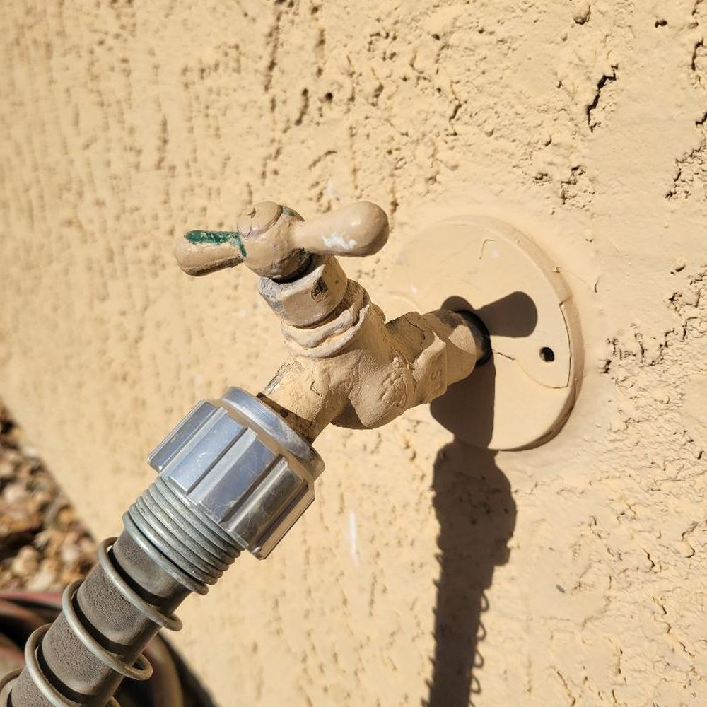 AZ Desert Plumbing - Old, leaky hose bib. - Plumbing Near Me