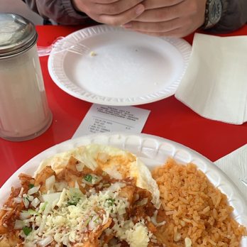 Tacos Delta - Chilaquiles and chicken and potato breakfast burrito! - Mexican Near Me - Los Angeles, California Tacos Delta - Chilaquiles and chicken and potato breakfast burrito! - Mexican Near Me - Los Angeles, California