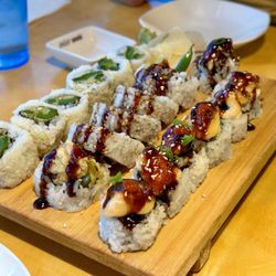Mio Sushi - Veggie Tempura Roll, Tempura Jalapeno Roll, Volcano Roll
