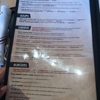 The Range Café - Menu, side 1 - Mexican Near Me - Bernalillo, New Mexico