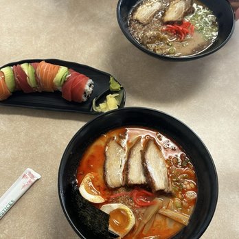 369 Ramen & Poke - Rainbow roll, black garlic oil ramen, Tonkotsu ramen - Ramen Near Me - Moreno Valley, California 369 Ramen & Poke - Rainbow roll, black garlic oil ramen, Tonkotsu ramen - Ramen Near Me - Moreno Valley, California