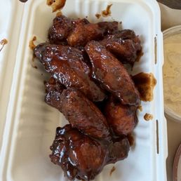 Cherry Bourbon Smoked Wings