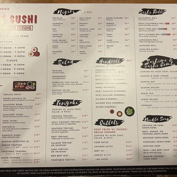 Yummy Sushi - Menu - Japanese Near Me - Ripon, California