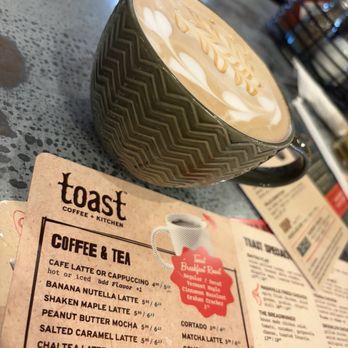 Toast Coffeehouse - Salted Caramel Latte - Coffee & Tea Near Me - Patchogue, New York Toast Coffeehouse - Salted Caramel Latte - Coffee & Tea Near Me - Patchogue, New York