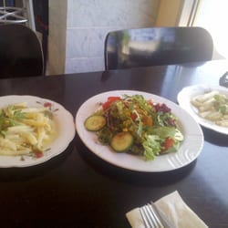 Pizzeria-Eiscafe San Marco - Spargel, Beilagen(!)salat zum Bistecca