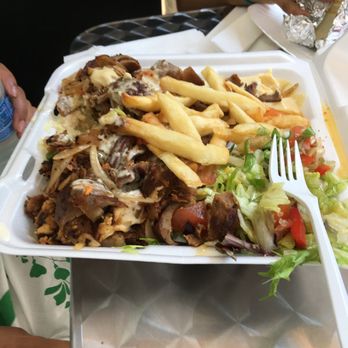 Boston Shawarma - Lamb shawarma rice plate - generous serving for less than 8 bucks - Middle Eastern Near Me - Boston, Massachusetts