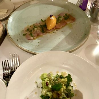 Marché Moderne - Amelia Salad for two and Sashimi Hamachi - French Near Me - Newport Beach, California Marché Moderne - Amelia Salad for two and Sashimi Hamachi - French Near Me - Newport Beach, California