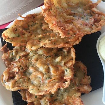 Azucar de Cuba Beach Bar - The first was a shrimp tostones with a dill lemon aioli - Cocktail Bars Near Me - Rota, California