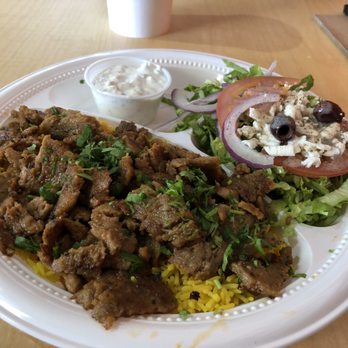 Sinbad's Grill - Spicy Gyro Platter - Mediterranean Near Me - Overland Park, Kansas