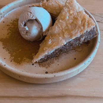 Baba restaurant - baklava and cinnamon ice cream - Mediterranean Near Me - Spokane, Washington