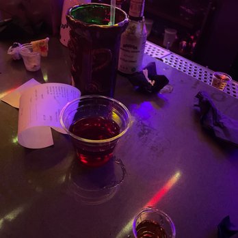 Highkey Rainforest Rooftop - shot, Jungle bird & cranberry - Lounges Near Me - New York, New York