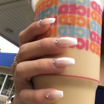Bliss Nail Bar - Classic ombré with a little sparkle (this is her older work) - Nail Salons Near Me - Grandville, Michigan