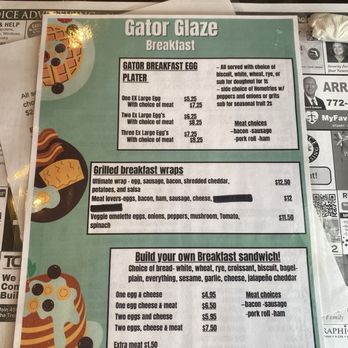Gator Glaze - Breakfast menu - Coffee & Tea Near Me - Port St. Lucie, Florida Gator Glaze - Breakfast menu - Coffee & Tea Near Me - Port St. Lucie, Florida