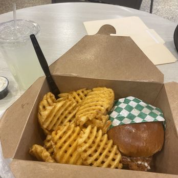 Ruffled Feathers - Fried chicken sandwich combo and a lemonade - Sandwiches Near Me - Cabazon, California