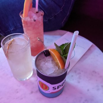 Plain Spoke Cocktail Company - Hibiscus cooler, Sazerac, Nitro Mai Tai, Evergreen Collins - Cocktail Bars Near Me - Madison, Wisconsin