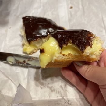 Linda’s Donuts - What I thought was a Boston cream... but it was lemon filled - Donuts Near Me - Belmont, Massachusetts Linda’s Donuts - What I thought was a Boston cream... but it was lemon filled - Donuts Near Me - Belmont, Massachusetts