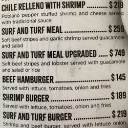 El Pirata - Some of the 6 page menu