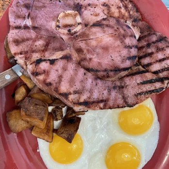 Barrow's Cafe and Grill - Ham n eggs! Bigger than life! - American Near Me - Sonora, California