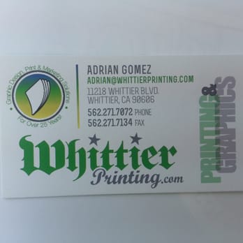 Whittier Printing