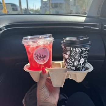 Bee Coffee - Tea lemonade and Bee Caramel Latte (Hot) - Coffee & Tea Near Me - Land O Lakes, Florida