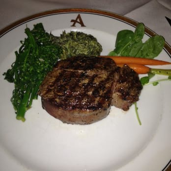 Arroyo Chop House - Broccolini, creamed spinach, and filet mignon rare plus - Steakhouses Near Me - Pasadena, California Arroyo Chop House - Broccolini, creamed spinach, and filet mignon rare plus - Steakhouses Near Me - Pasadena, California