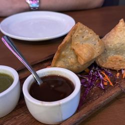 Cumin - Lakeview - vegetable samosa - potatoes and peas in a mild fraugrant spice blend