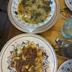 Le Capelle Medicee - Seasonal vegetable soup, wild boar parpadelle