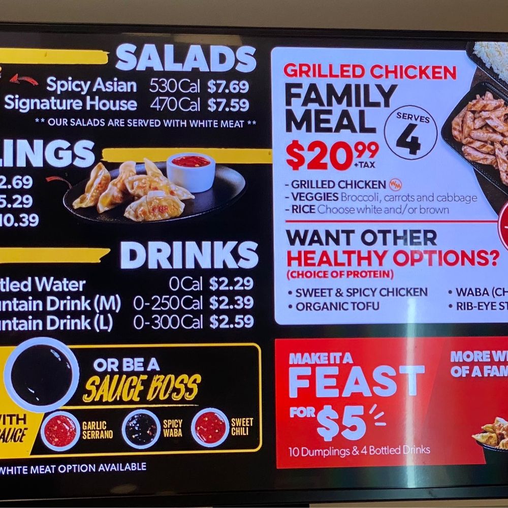 WaBa Grill - Menu Jan. 2022 - Fast Food Near Me - San Pedro, California WaBa Grill - Menu Jan. 2022 - Fast Food Near Me - San Pedro, California
