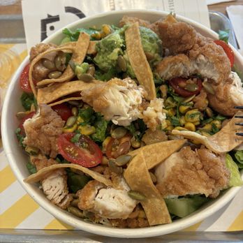 Starbird Chicken - Chop Salad is delicious, healthy and filling. Mmmmmm. - Chicken Shop Near Me - Torrance, California Starbird Chicken - Chop Salad is delicious, healthy and filling. Mmmmmm. - Chicken Shop Near Me - Torrance, California