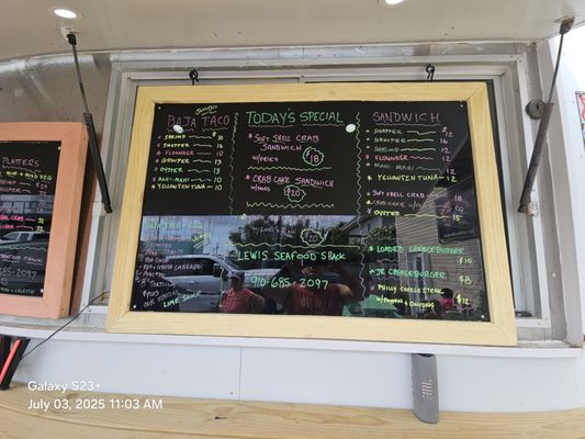 Menu photo 2 Lewis Seafood Shack Topsail Beach, NC