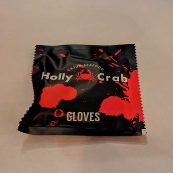 Holly Crab - a packet of candy on a table - Seafood Near Me - Boston, Massachusetts