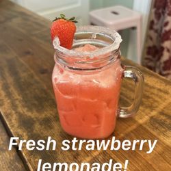 The Little Pink House - Our famous Strawberry Lemonade!