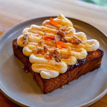 Scorpio Coffee - Strawberry miso toast - Coffee & Tea Near Me - Sacramento, California Scorpio Coffee - Strawberry miso toast - Coffee & Tea Near Me - Sacramento, California