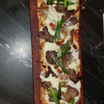 Seasons 52 - PHILLY CHEESE STEAK FLAT BREAD - New American Near Me - Sunrise, Florida Seasons 52 - PHILLY CHEESE STEAK FLAT BREAD - New American Near Me - Sunrise, Florida